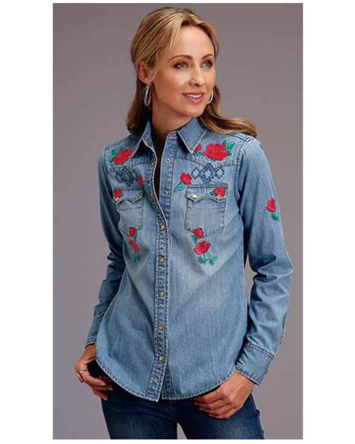 Stetson Women's Dark Denim Embroidered 