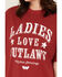 Image #3 - People of Leisure Women's Waylon Jennings Oversized Short Sleeve Graphic Tee, Rust Copper, hi-res