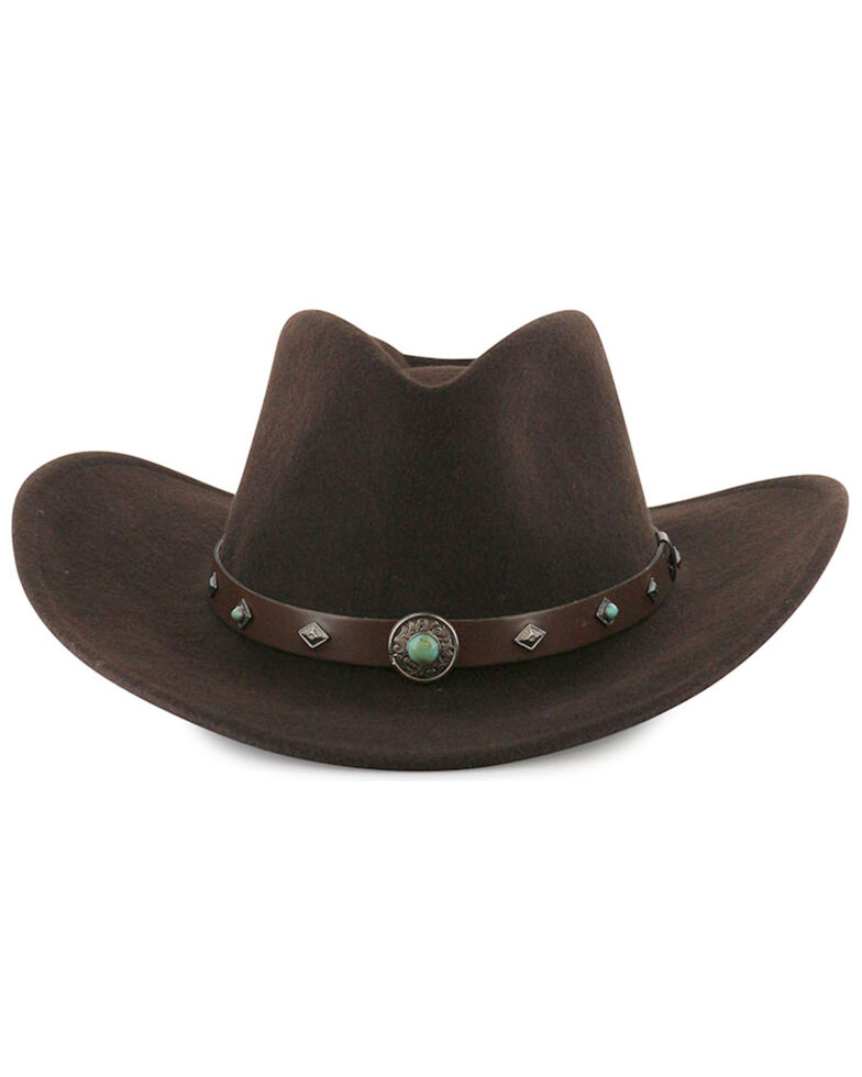 Cody James Men's Santa Ana Brown Wool Felt Hat , Brown, hi-res