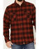 Image #3 - Dakota Grizzly Men's Briggs Plaid Print Button Down Heavy Western Flannel Shirt, Red, hi-res