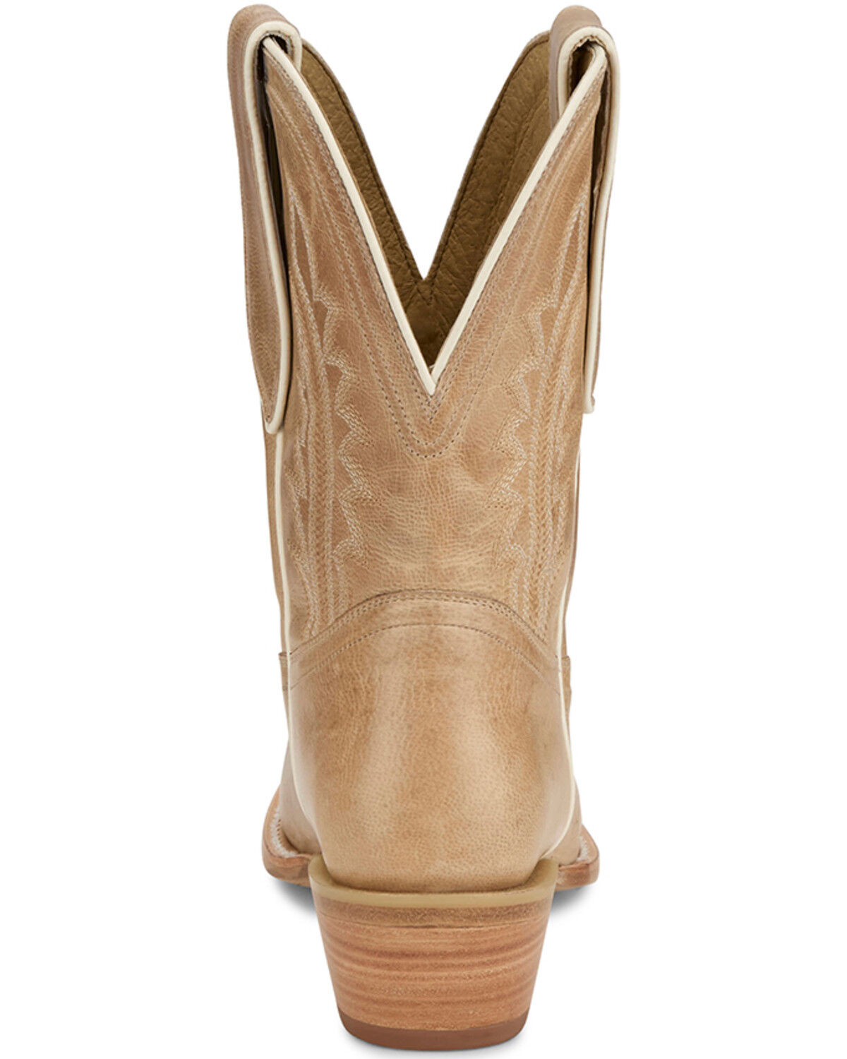 Image #5 - Tony Lama Women's Areli Western Booties - Snip Toe, Ivory, hi-res