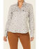 Image #3 - Hooey Women's Star Print Habitat Sol Lightweight Long Sleeve Pearl Snap Western Core Shirt , Grey, hi-res