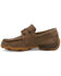 Image #3 - Twisted X Boys' Driving Moc Boat Shoes - Moc Toe , Brown, hi-res