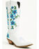 Image #1 - Dingo Women's Posie Western Boots - Snip Toe, Blue/white, hi-res