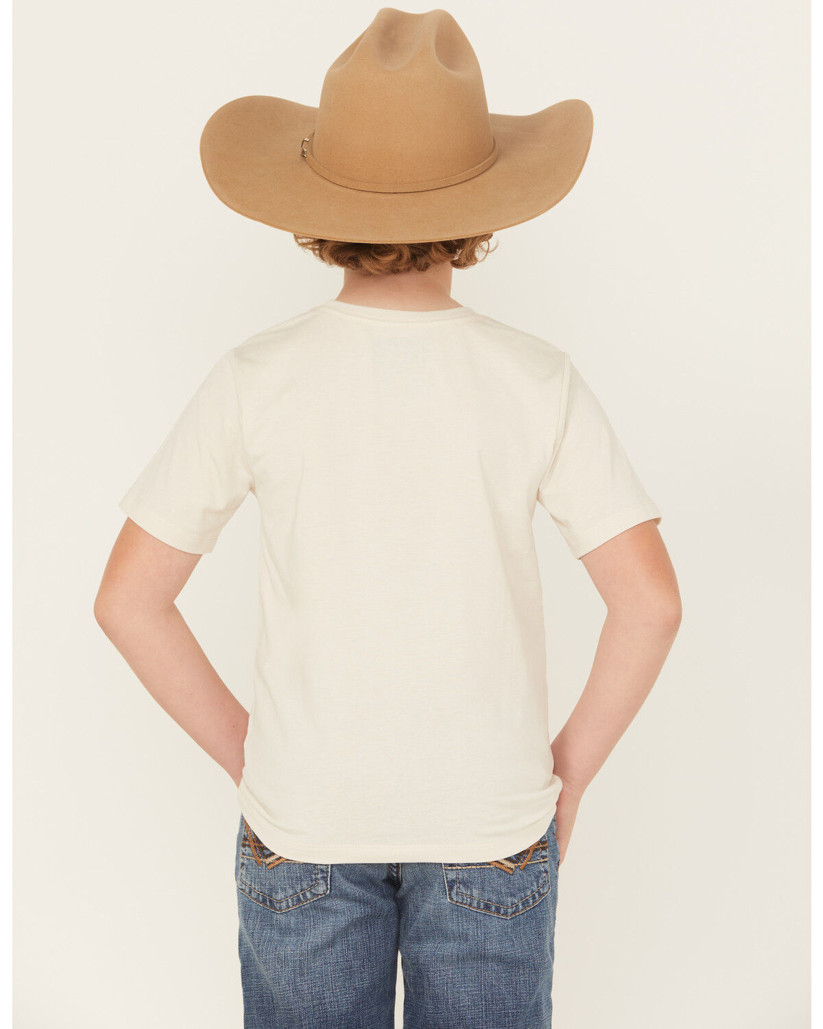 Image #4 - Sable Sky Boys' Mexico Flag Short Sleeve Graphic T-Shirt, Tan, hi-res