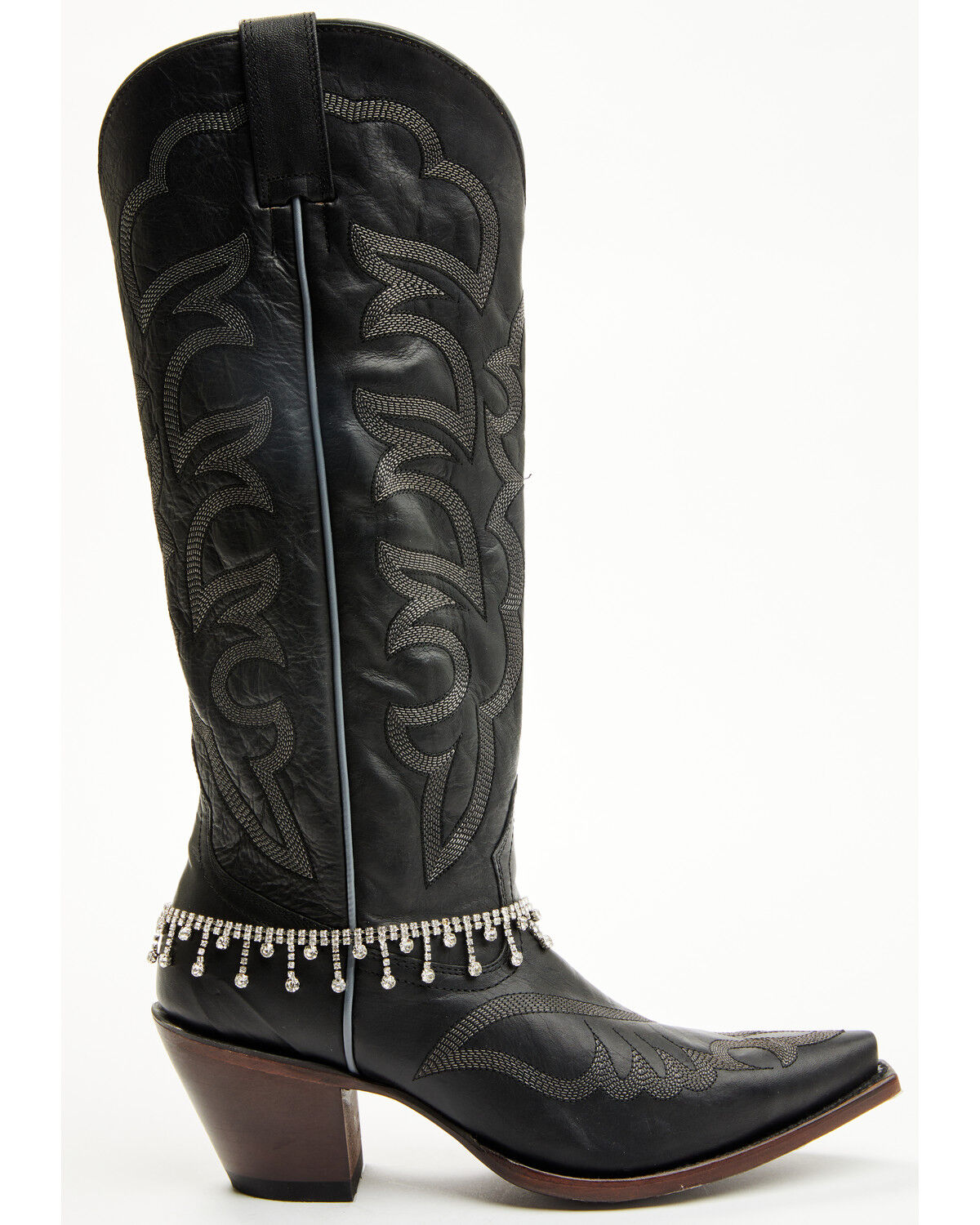 Image #2 - Boot Barn Women's Rhinestone Studded Charm Boot Jewelry, Silver, hi-res