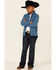 Image #2 - Powder River Outfitters Boys' Honeycomb Performance Zip-Front Fleece Jacket , , hi-res