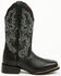 Image #2 - Dan Post Women's Lizzie Performance Western Boots - Broad Square Toe, Black, hi-res