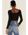 Image #3 - Moa Moa Women's Marble Cropped Croset, Charcoal, hi-res