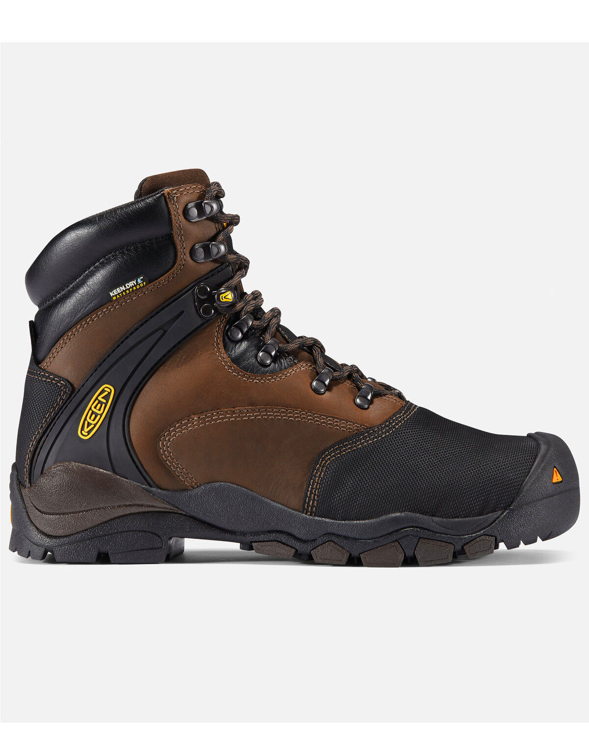 Image #2 - Keen Men's Louisville Met Guard Work Boots - Steel Toe, Brown, hi-res