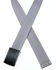 Image #2 - Hawx Men's Plain Charcoal Web Belt, Charcoal, hi-res