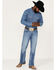 Image #1 - Wrangler Retro Men's Llano Light Medium Wash Stretch Slim Bootcut Jeans, Light Medium Wash, hi-res