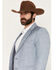 Image #2 - Circle S Men's Fort Worth Sport Coat - Big, Heather Blue, hi-res