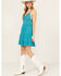 Image #2 - Shyanne Women's Lace Bustier Mini Dress, Medium Blue, hi-res