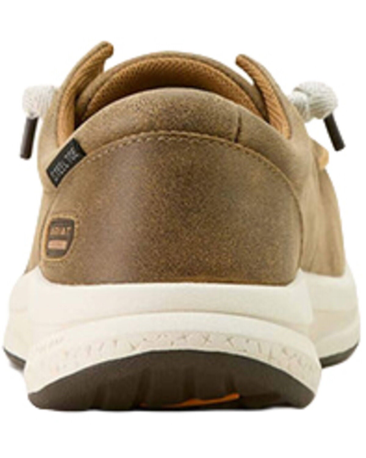 Image #3 - Ariat Men's Buckeye Moc Work Shoes - Steel Toe, Brown, hi-res