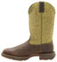 Image #10 - Durango Men's Rebel Western Performance Boots - Broad Square Toe, Coffee, hi-res
