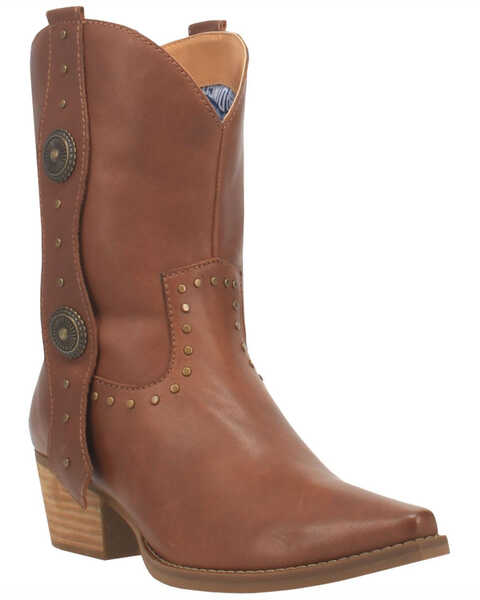Image #1 - Dingo Women's True West Western Boots - Snip Toe, Brown, hi-res