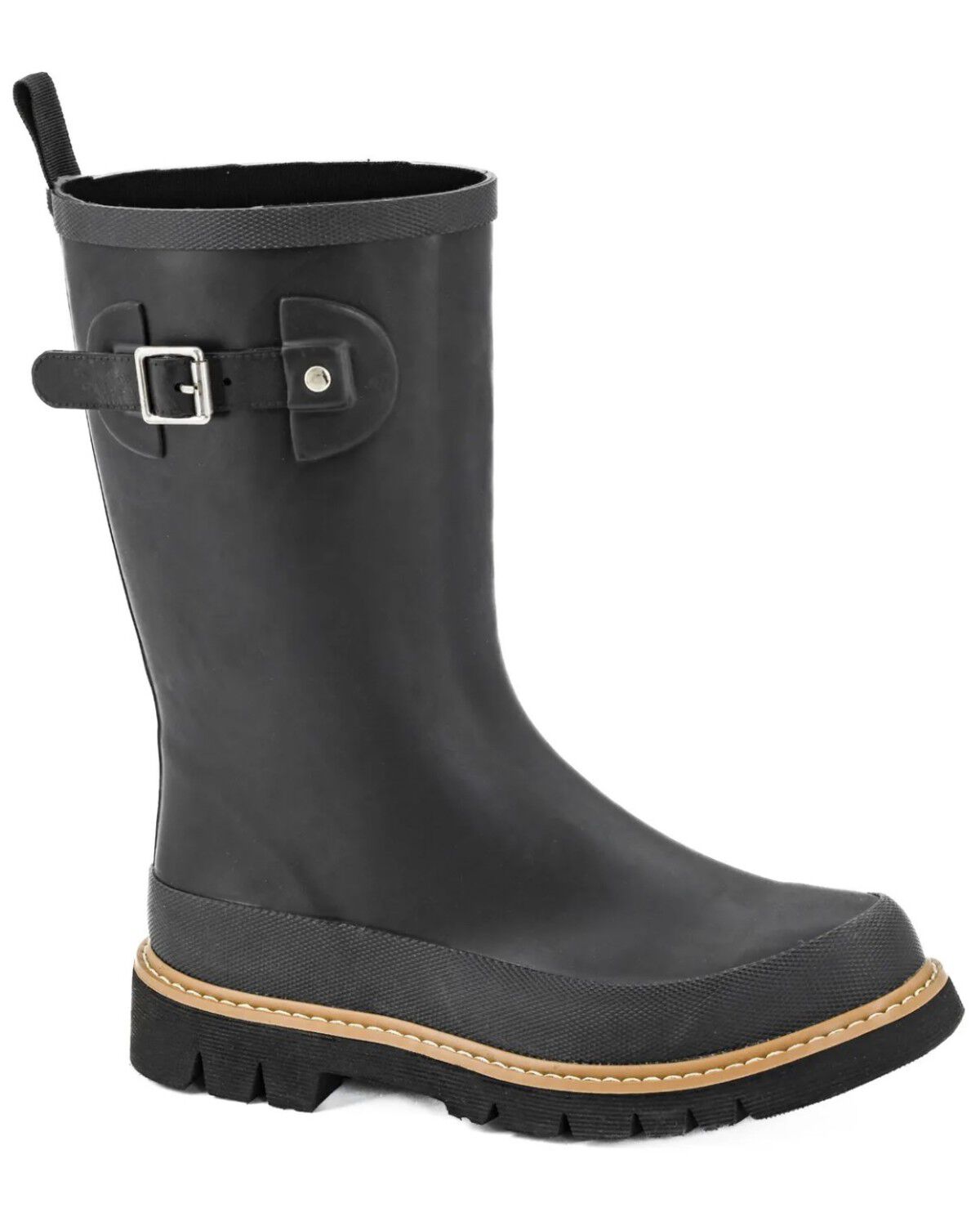 Corkys Women's Make A Splash Rubber Boots - Round Toe, Black, hi-res