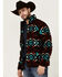 Image #2 - Rock & Roll Denim Men's Southwestern Print Jacket, Black, hi-res