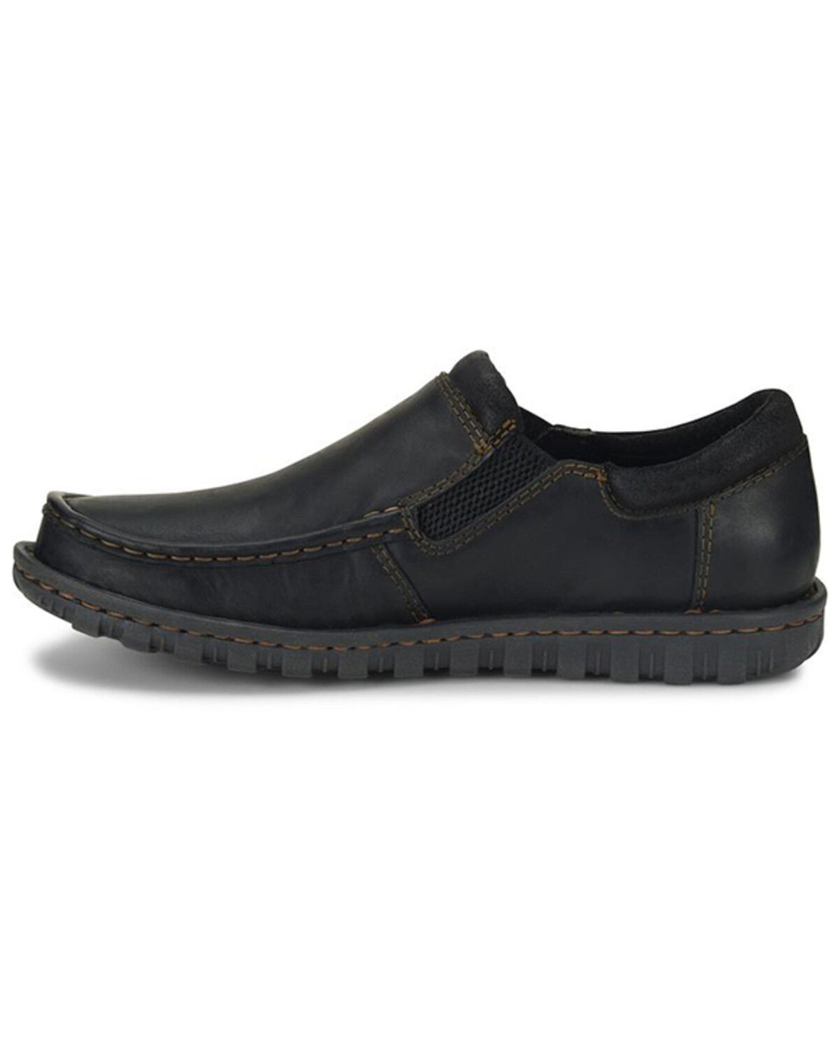 Image #3 - Born Men's Gudmund Casual Shoes - Moc Toe, Black, hi-res