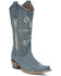 Image #1 - Corral Women's Embroidered Western Boots - Snip Toe, Blue, hi-res