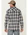 Image #4 - Moonshine Spirit&reg; Men's Talum Plaid Long Sleeve Snap Western Shirt, Navy, hi-res