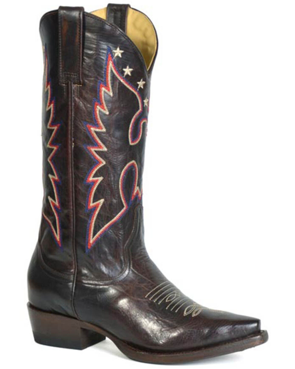 Image #1 - Stetson Women's Raegan Tall Western Boots - Snip Toe, Brown, hi-res
