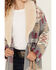 Image #3 - Shyanne Girls' Southwestern Print Fur Trim Cardigan, Slate, hi-res