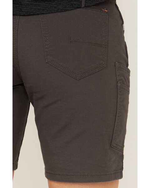 Image #4 - Ariat Women's Rebar Gray DuraStretch Made Tough Work Shorts , Grey, hi-res