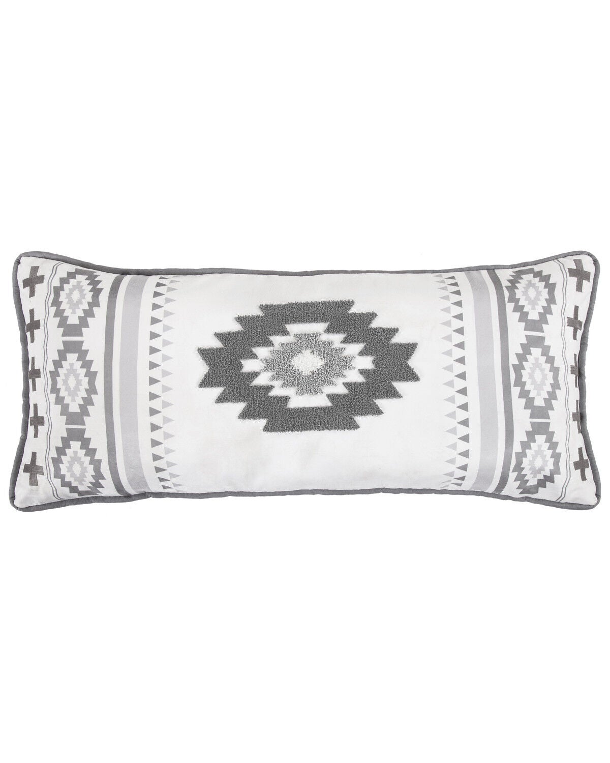 Image #1 - HiEnd Accents Free Spirit Lumbar Pillow, Grey, hi-res