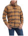 Image #1 - Ariat Men's Rebar Plaid DuraStretch Long Sleeve Button Down Flannel Work Shirt , Tan, hi-res