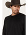 Image #2 - RANK 45® Men's Solid Performance Long Sleeve T-Shirt, Black, hi-res
