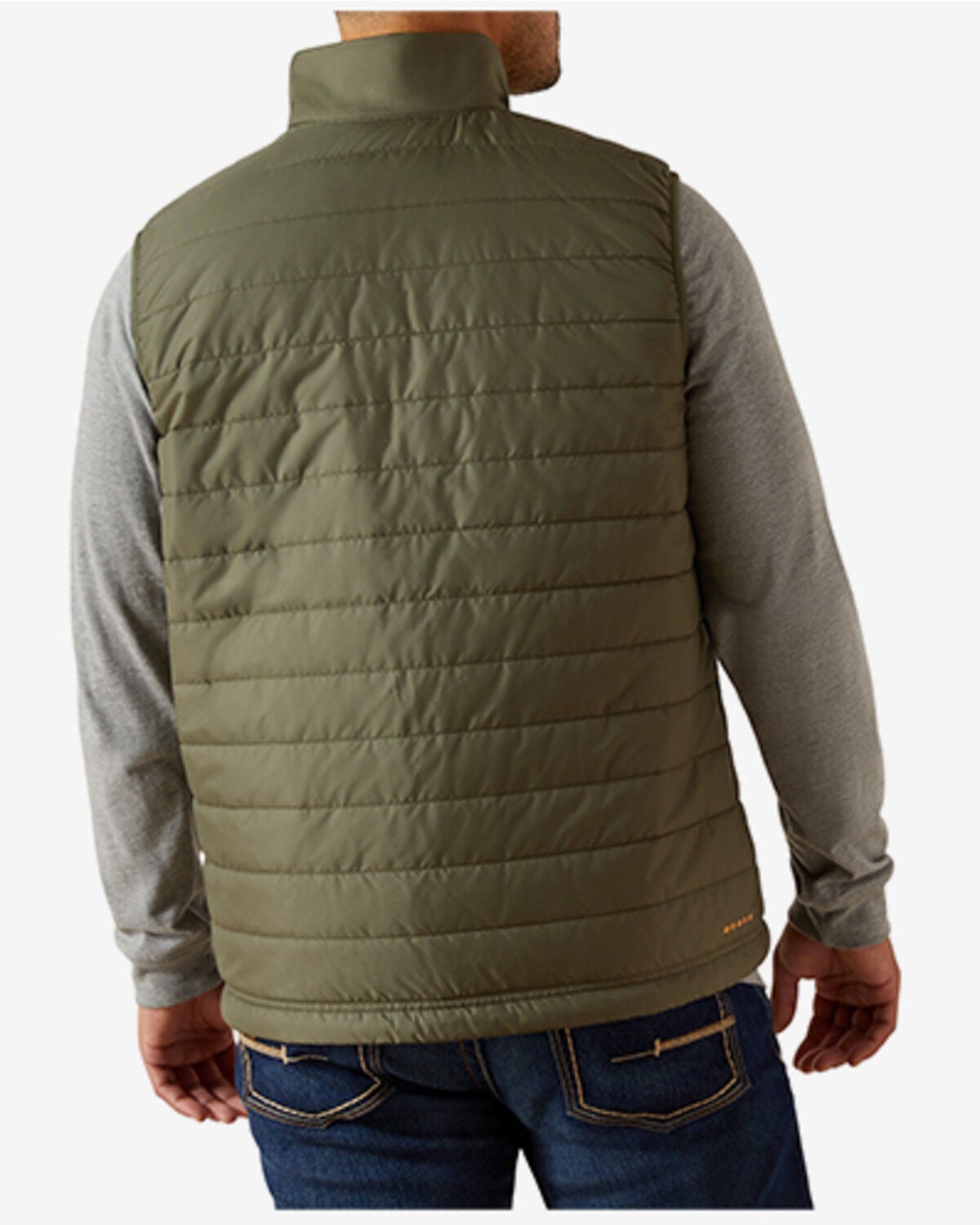 Image #3 - Ariat Men's Cordura &reg; Ripstop Lightweight Insulated Vest, Green, hi-res