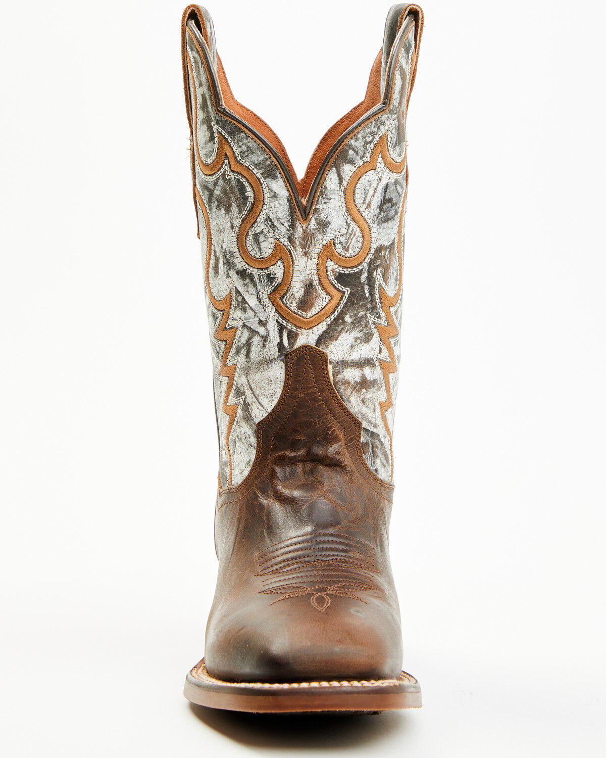 Image #4 - Dan Post Women's Tess Western Boots - Square Toe, Brown, hi-res