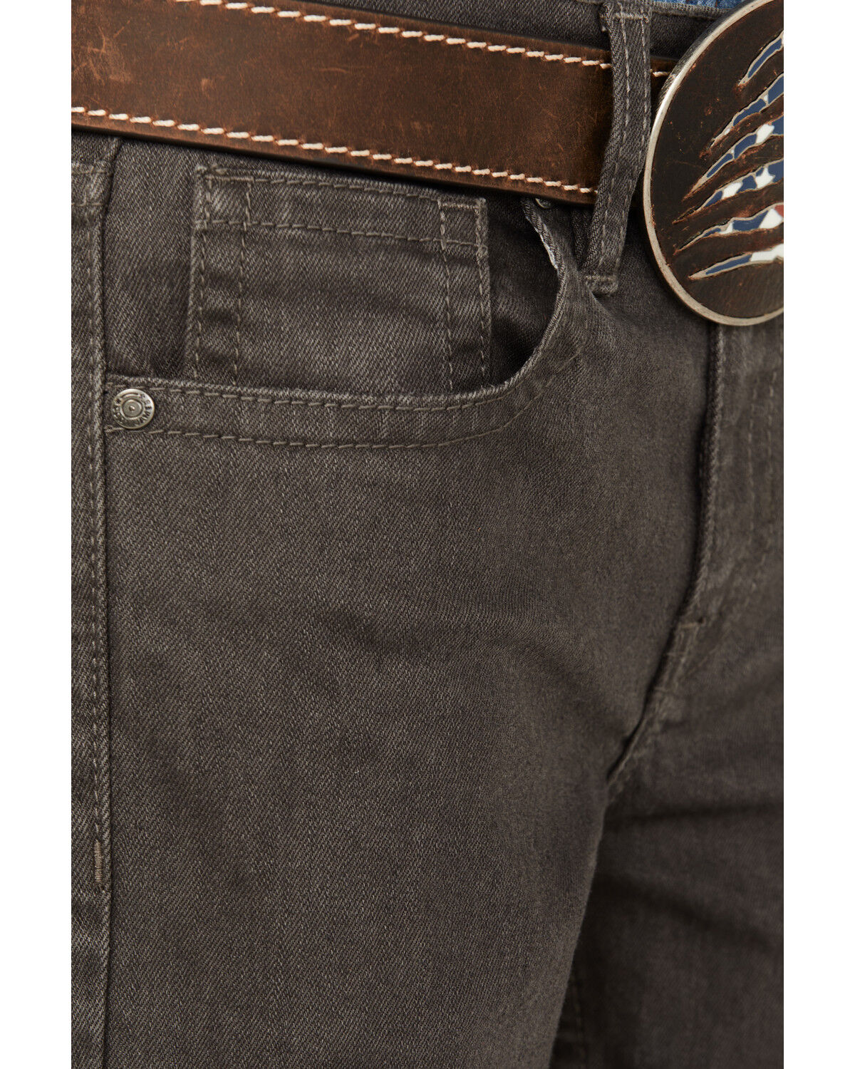 Image #2 - Cody James Boys' Appaloosa Slim Straight Stretch Jeans, Charcoal, hi-res
