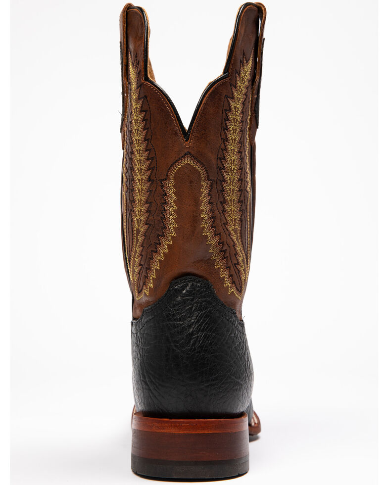 Cody James Men's Brown Buck Western Boots - Wide Square Toe, Black/brown, hi-res