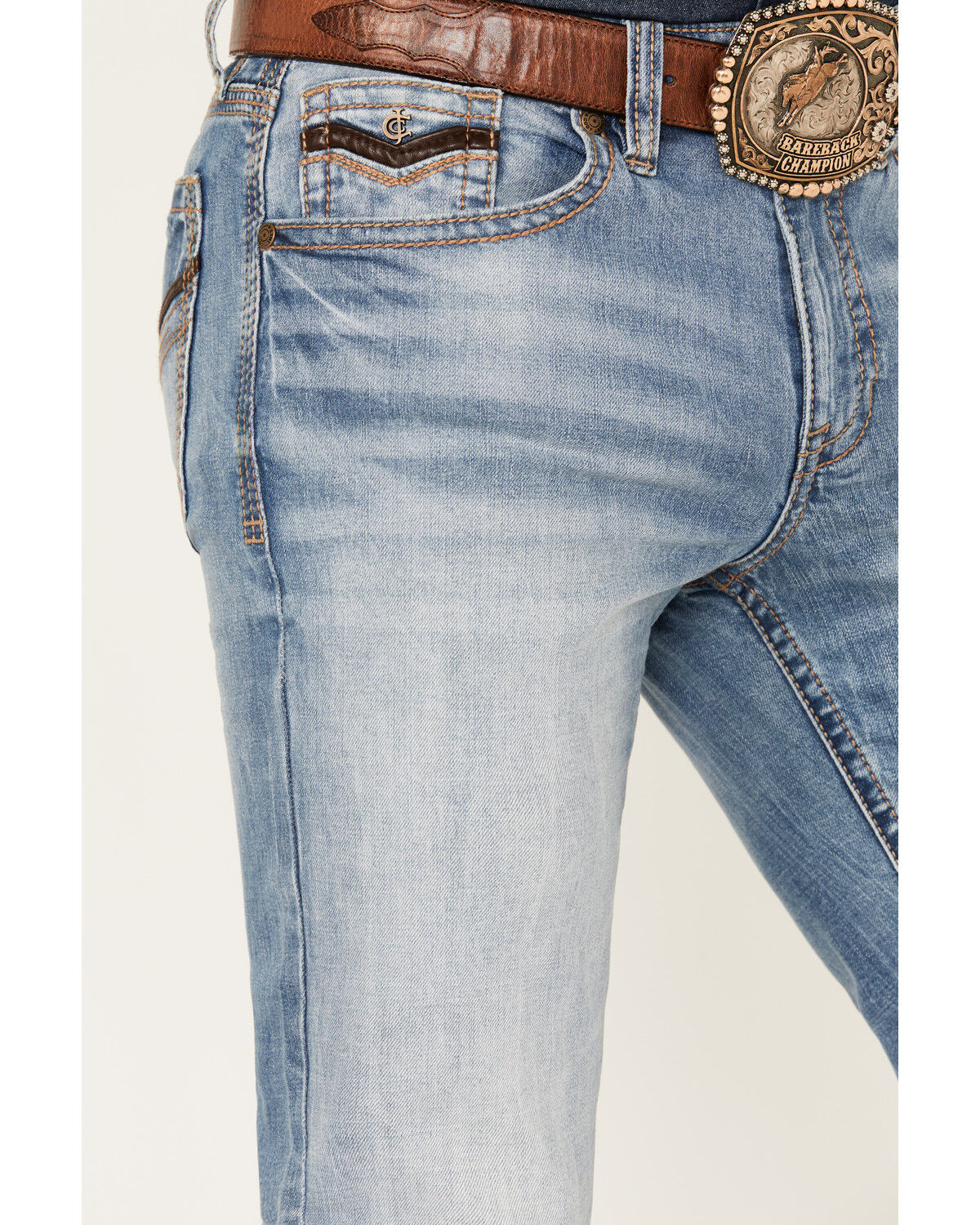 Image #2 - Cody James Men's Jackson Slim Straight Stretch Denim Jeans, Medium Wash, hi-res