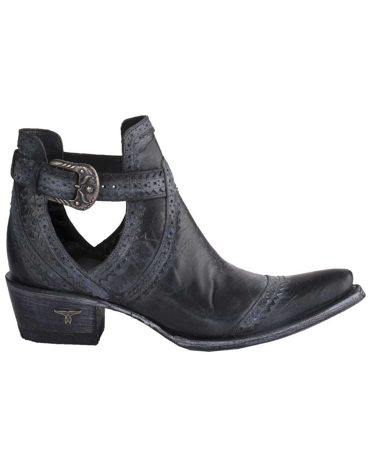 black cowboy booties