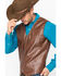 Image #8 - Cripple Creek Men's Whiskey Brown Faux Leather Vest, Med Brown, hi-res
