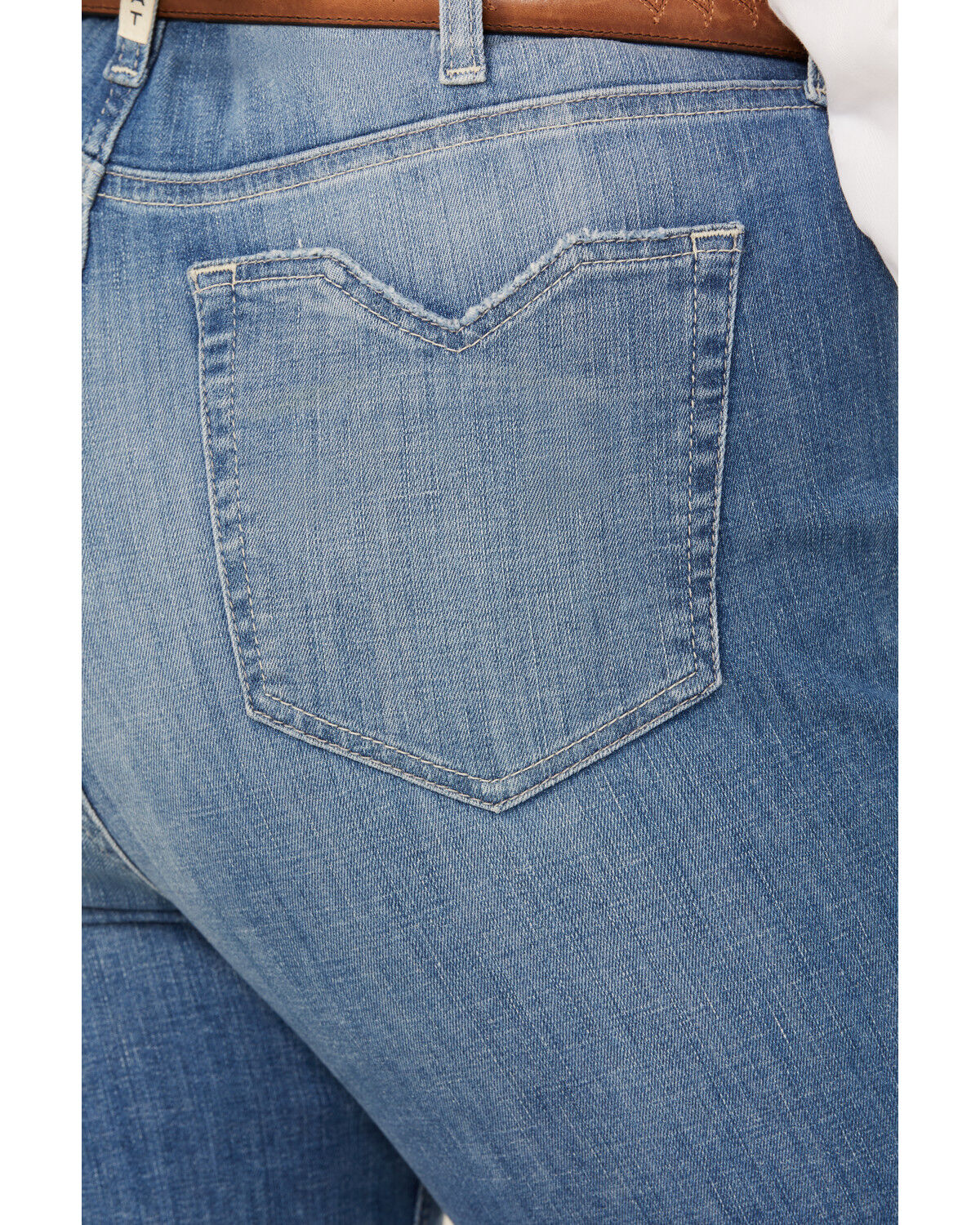 Image #4 - Ariat Women's Claire Medium Wash High Rise Slim Trouser Stretch Denim Jeans - Plus, Medium Wash, hi-res