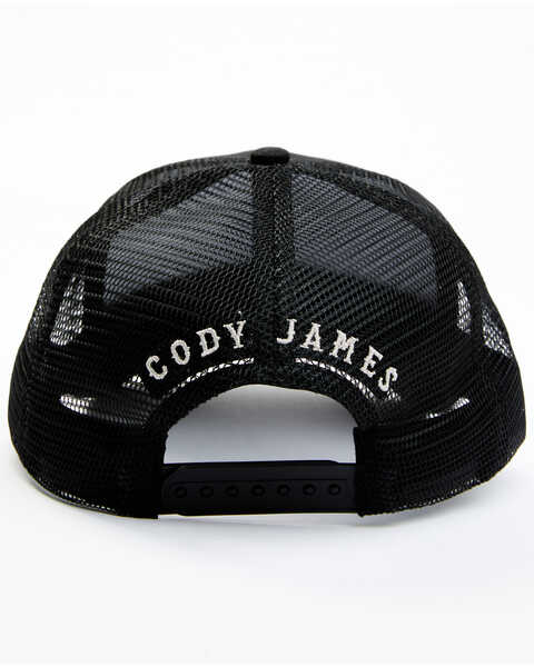 Image #3 - Cody James Men's Distressed Snake Flag Ball Cap , Black, hi-res