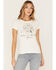 Image #1 - Idyllwind Women's Calamity Short Sleeve Graphic Trustie Tee, Ivory, hi-res