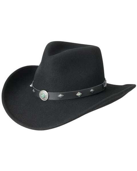 Image #1 - Silverado Women's Santa Ana Crushable Felt Cowboy Hat, Black, hi-res