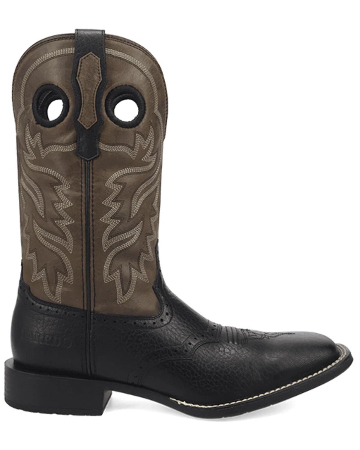 Image #2 - Laredo Men's Burnham Performance Western Boots - Broad Square Toe, Black, hi-res