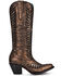 Image #2 - Corral Women's Embroidery Western Boots - Medium Toe, Bronze, hi-res