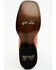 Image #7 - Dan Post Women's Peanut Exotic Eel Western Boot - Broad Square Toe, Brown, hi-res