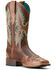 Image #1 - Ariat Women's Bryce Canyon Floral Embossed Western Boots - Square Toe, Brown, hi-res