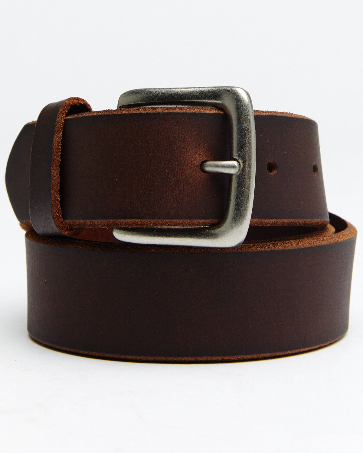 Hawx&reg; Men's Beveled Edge Work Belt, Brown, hi-res