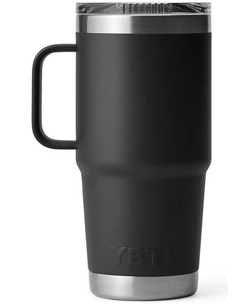 Image #3 - Yeti Rambler 20 oz Stronghold Lid Travel Mug - Black, Black, hi-res