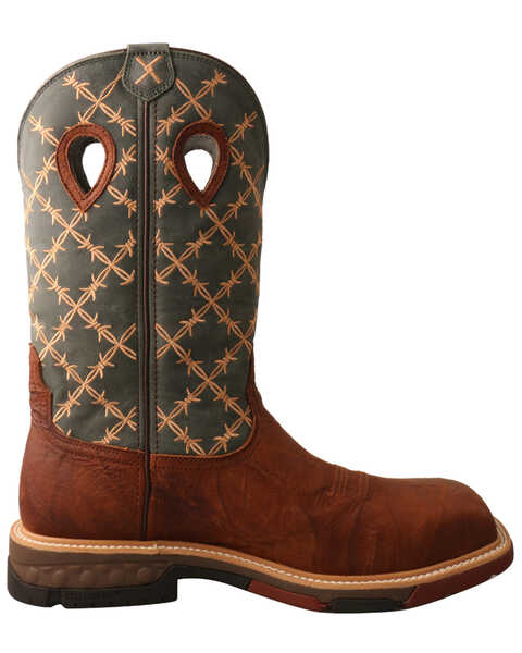Image #2 - Twisted X Men's CellStretch Western Work Boots - Composite Toe, Brown, hi-res